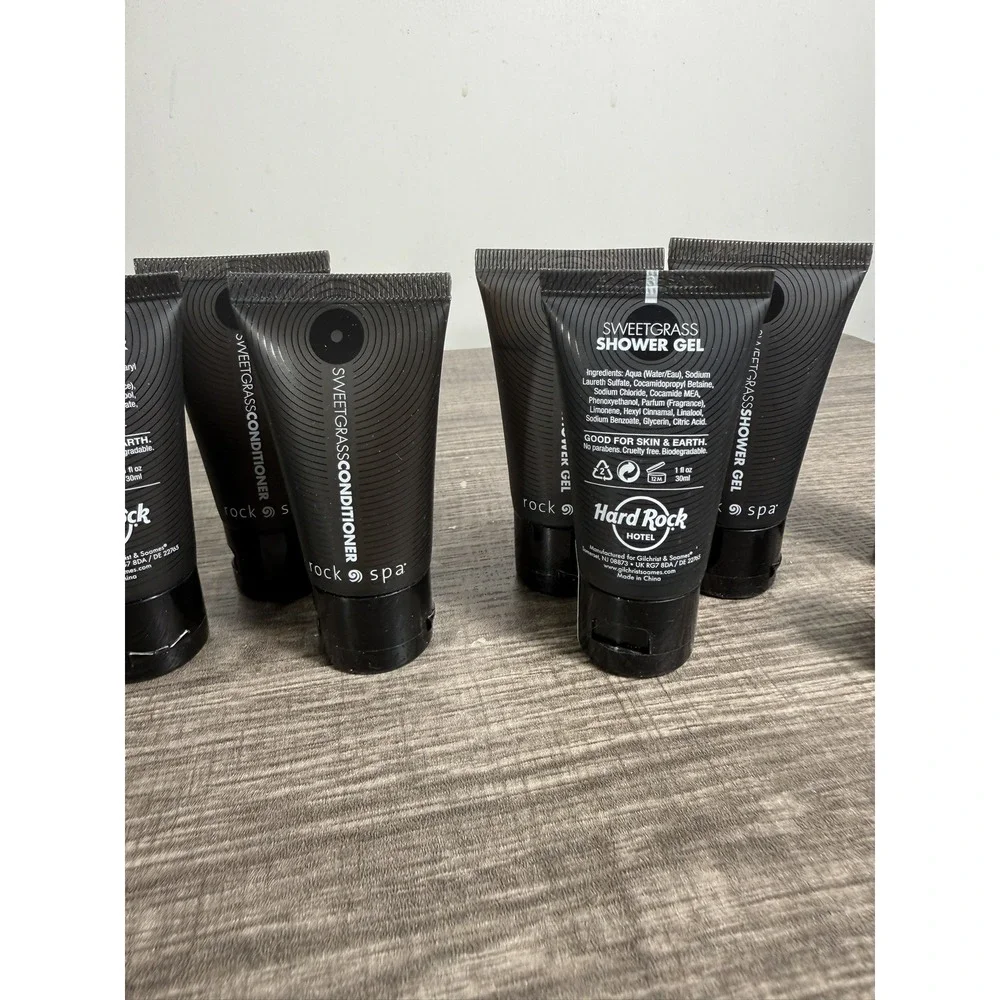 12 Hard Rock Hotel ROCK SPA Sweetgrass Travel Size Toiletries Shampoo Body Wash